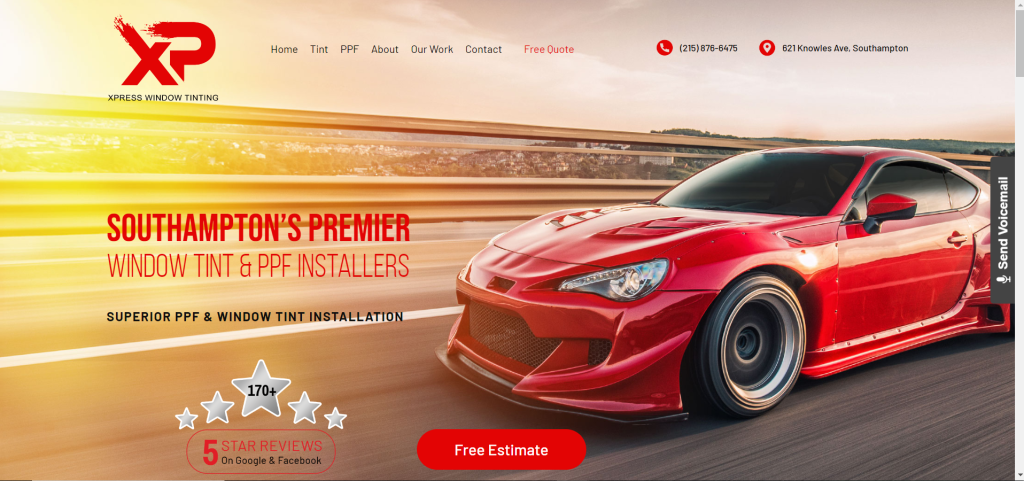 XPtinting, tinting car windows image from their website