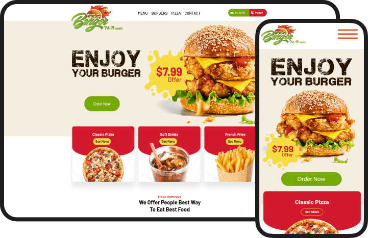 Burger Fila Restaurant Website