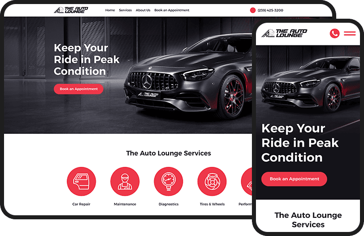 Auto Services Website Design