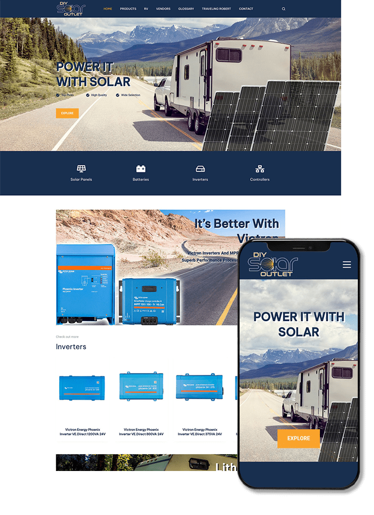 Diy Solar Outlet Website Design