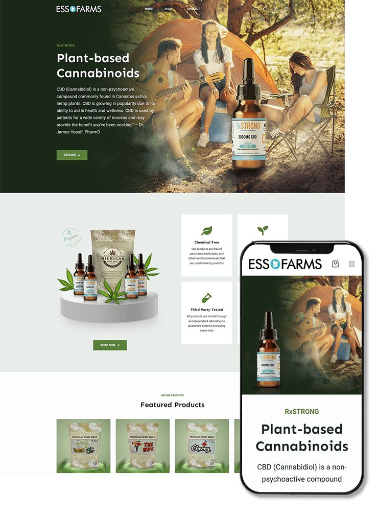 Essofarms Website Design