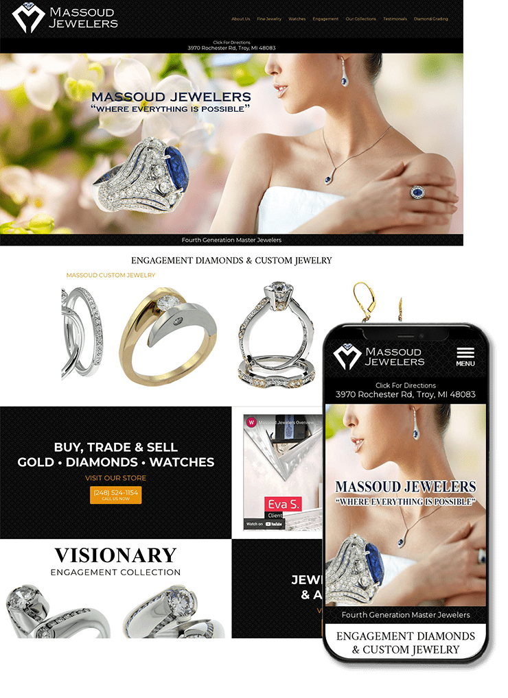 Massoud Jewelers Website Design