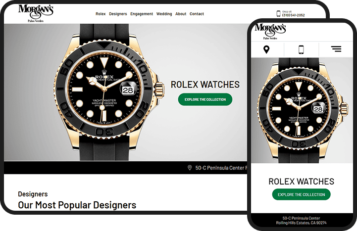 Jewelry & Watch Seller Website Design