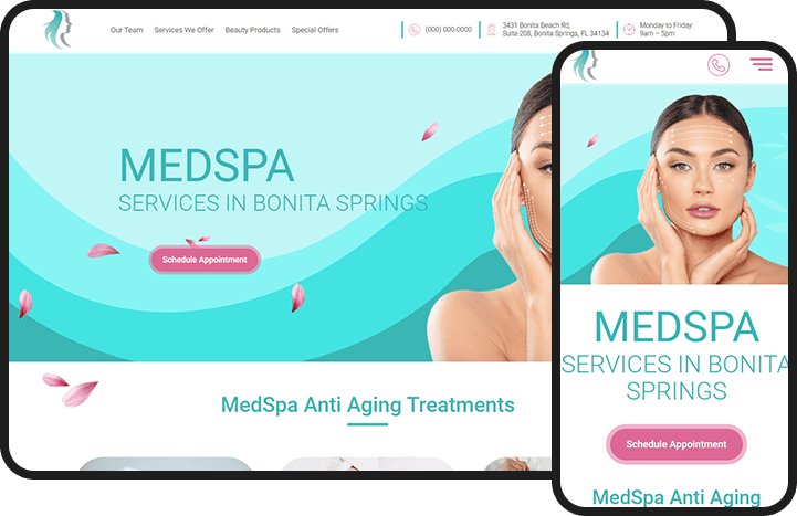 Medical Spa Center Website Design