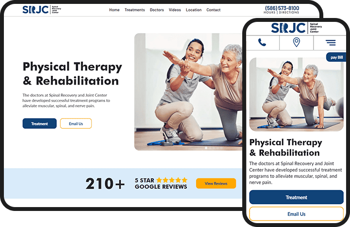 Rehabilitation & Chiropractic Center Website Design