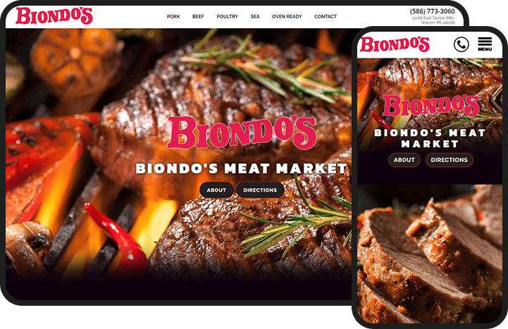 Meat Shop Website Design