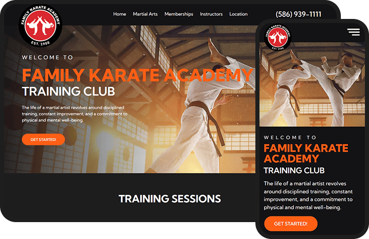 Karate Website Design