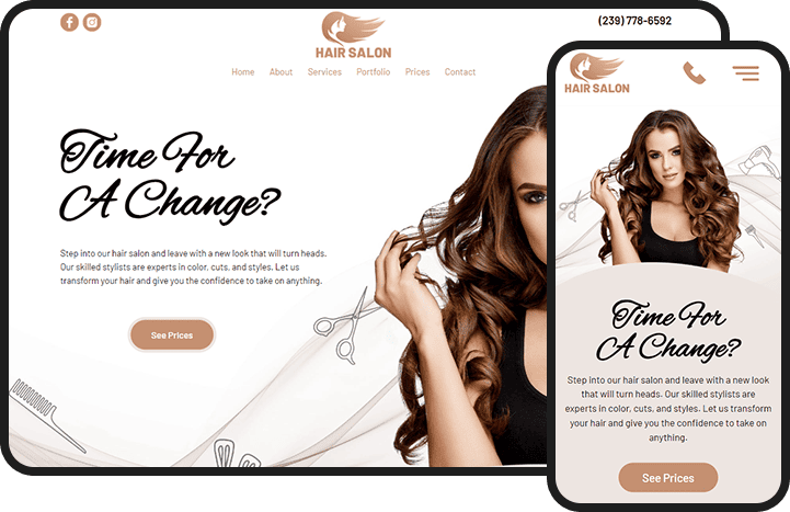 Hair Salon Website Design
