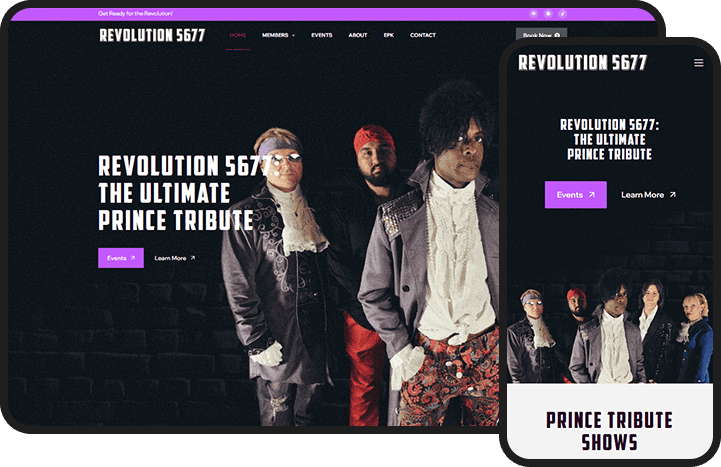 Music Group Website Design