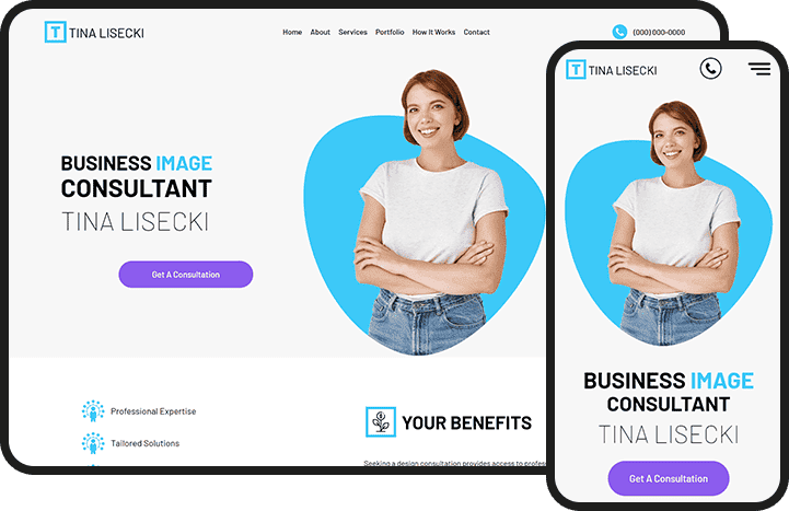 Business Consultant Website Design