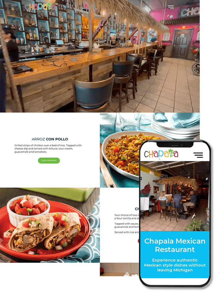 Chapala Mexican Restaurant Website Design