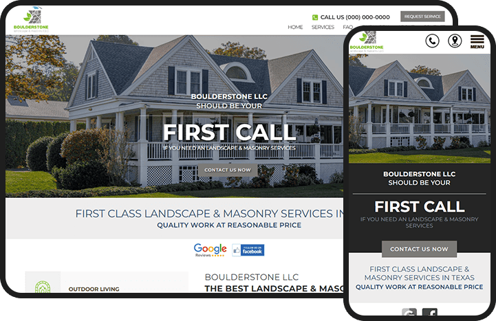 Landscape Services Website Design