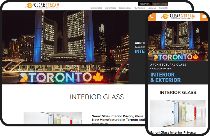 Glass Manufacturer Website Design