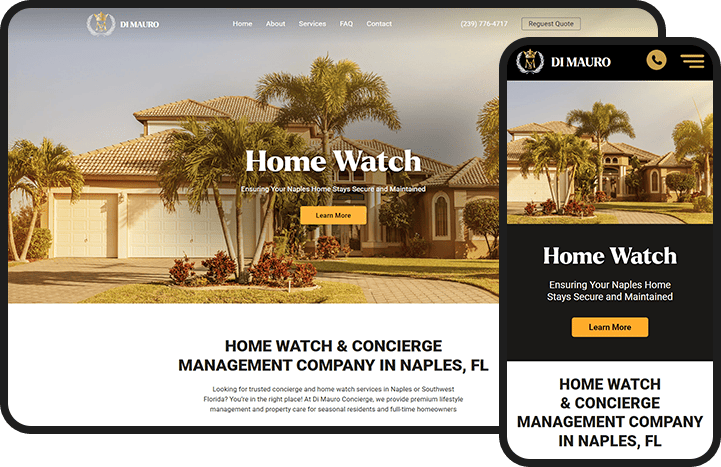 Home Services Custom Website