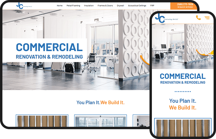 Construction Contractor Website Design