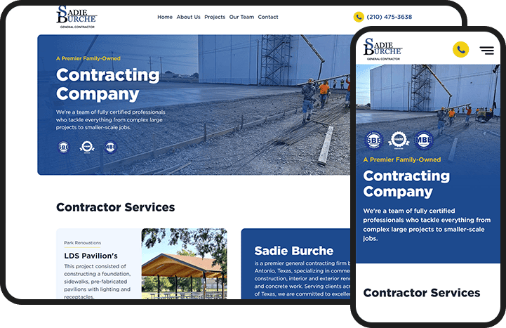 Builder General Contractor Custom Website