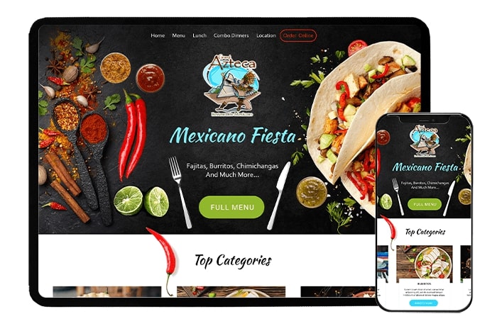 Grand Azteca Website Design