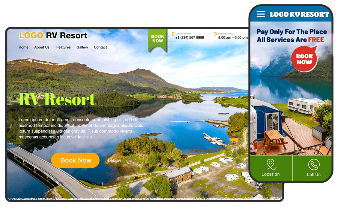 mobile and desktop website